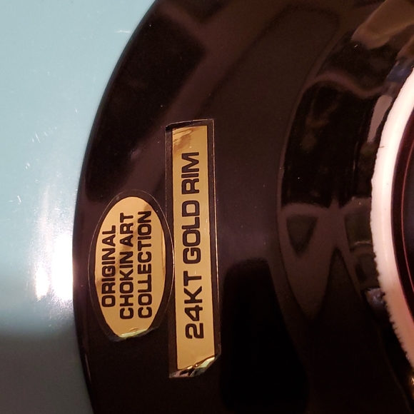 Dynasty Gallery Exclusive Original Chokin Happy 50th Anniversary-24Kt rim plate - Picture 8 of 9